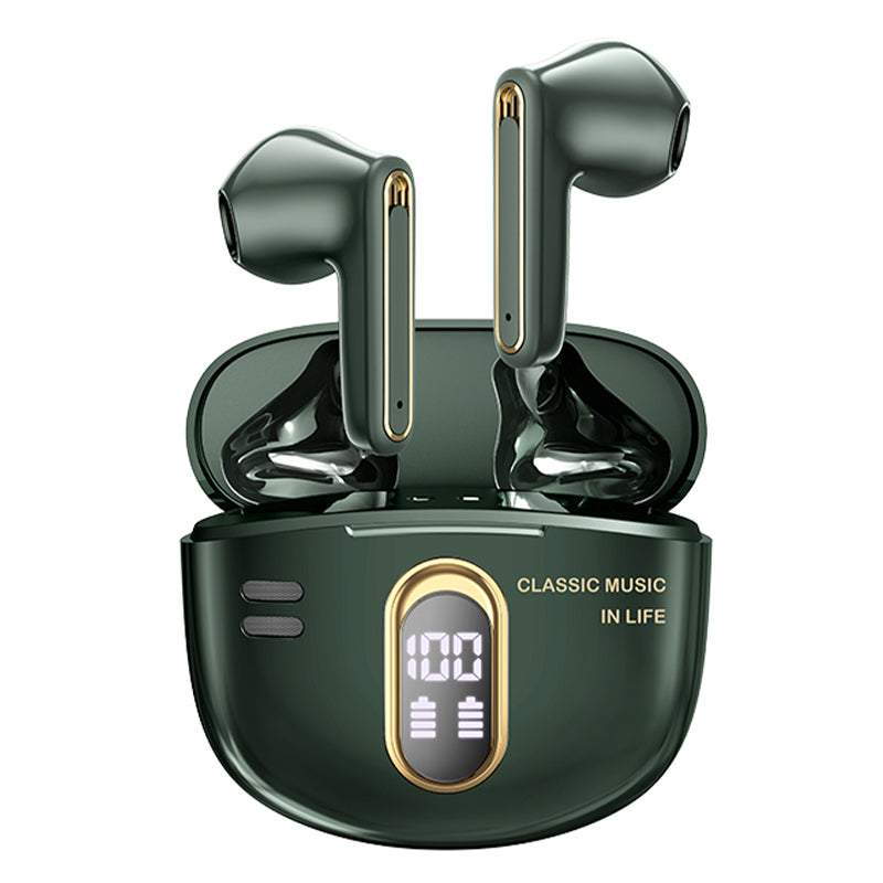 Y18 Retro TWS Earbuds Bluetooth Headset IP54 vodotěsná sluchátka s digitálním displejem Y18 Retro TWS Earbuds Bluetooth Headset IP54 vodotěsná sluchátka s digitálním displejem